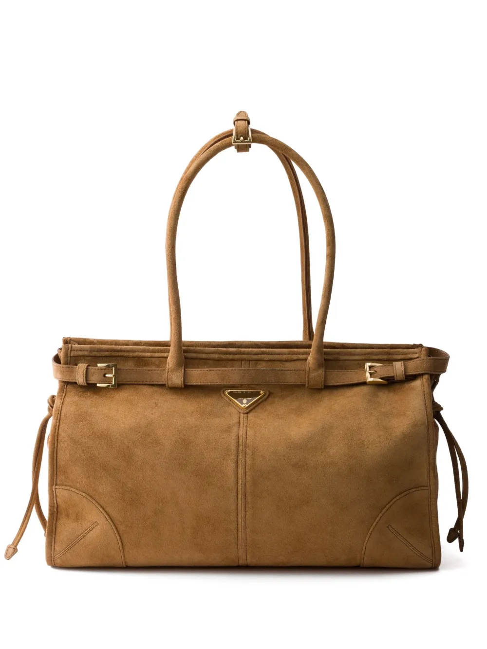 Prada Grote Bonnie shopper Bruin
