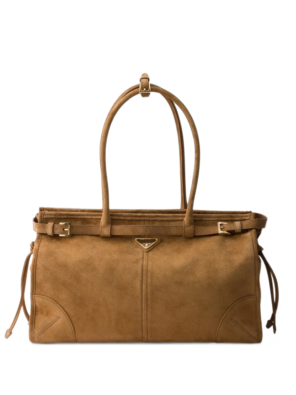 Prada Grote Bonnie shopper Bruin