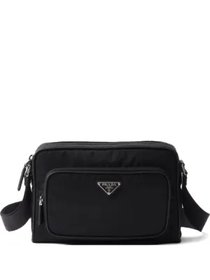 Prada Re-Nylon メッセンジャーバッグ | ブラック | FARFETCH JP