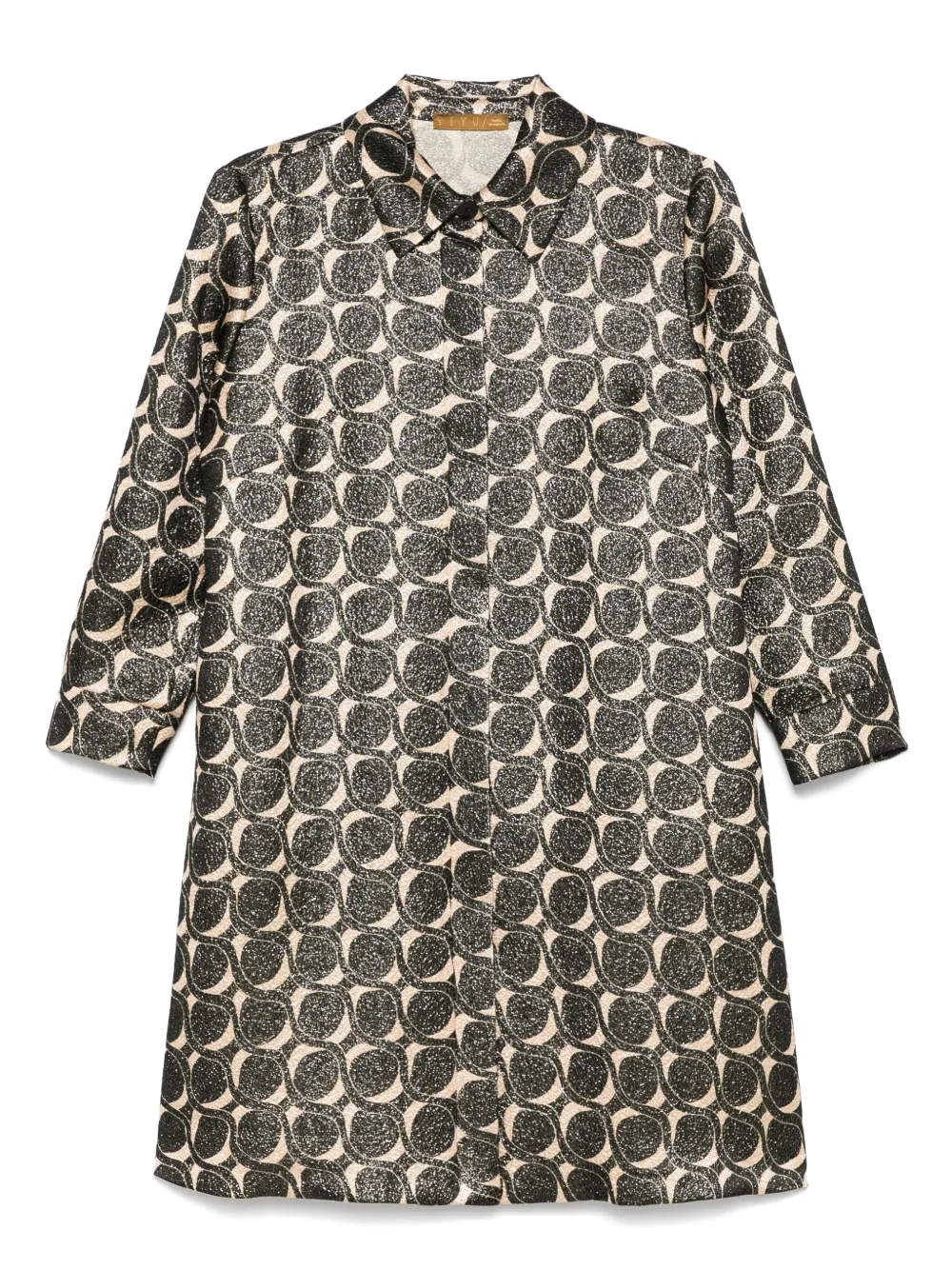 Siyu Geometric-print Coat