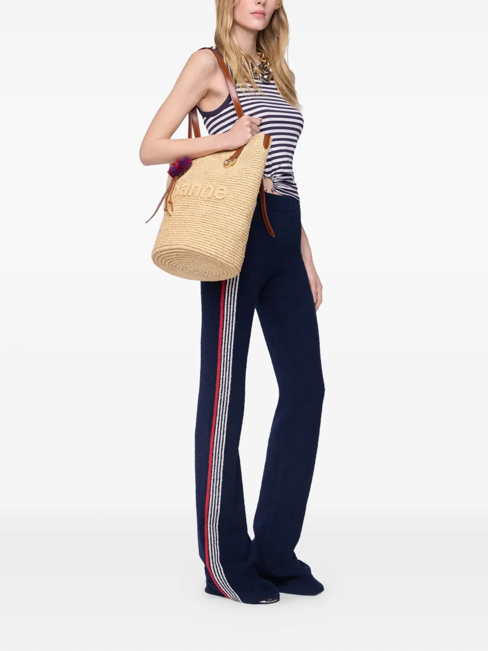 Rabanne knitted trousers - Blauw