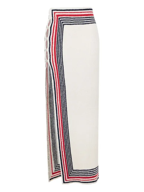 Rabanne striped knitted skirt