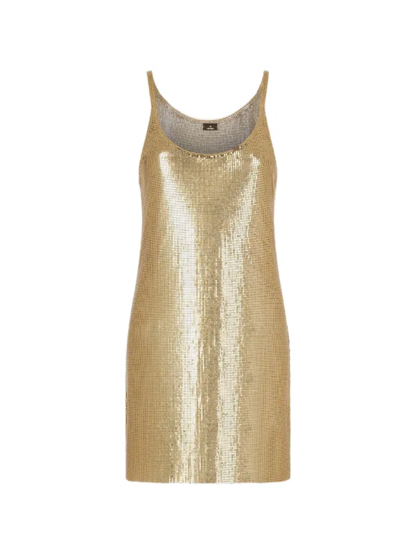 gold sequin tank dress Rabanne - Mini Top In Mesh - T34 - Women EDIT_NN_25F