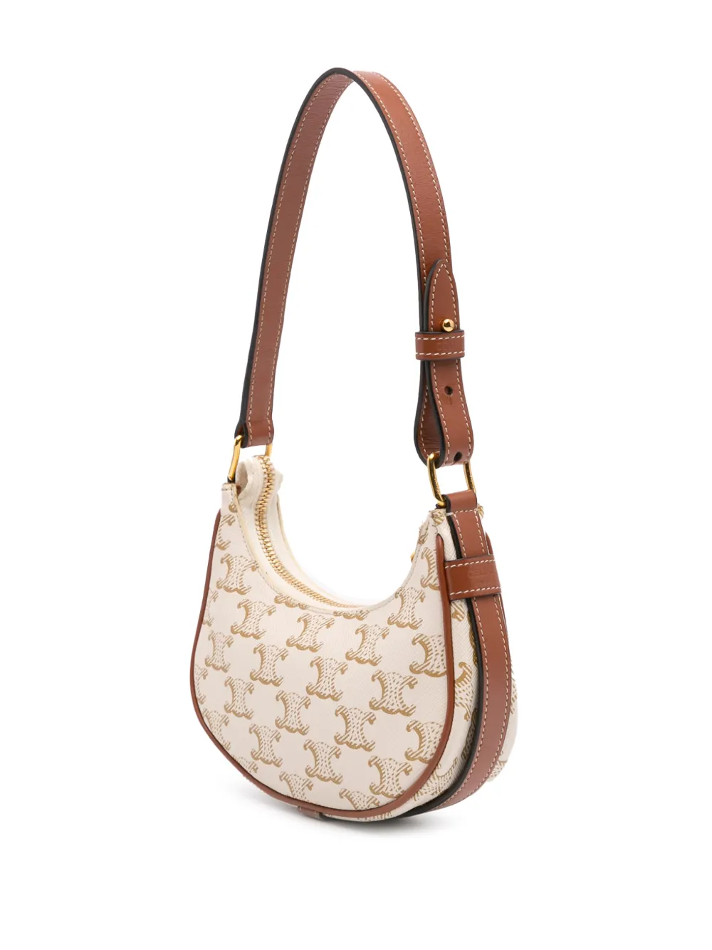 Pre-owned Celine 2022 Triomphe Coated Canvas Ava Shoulder Bag