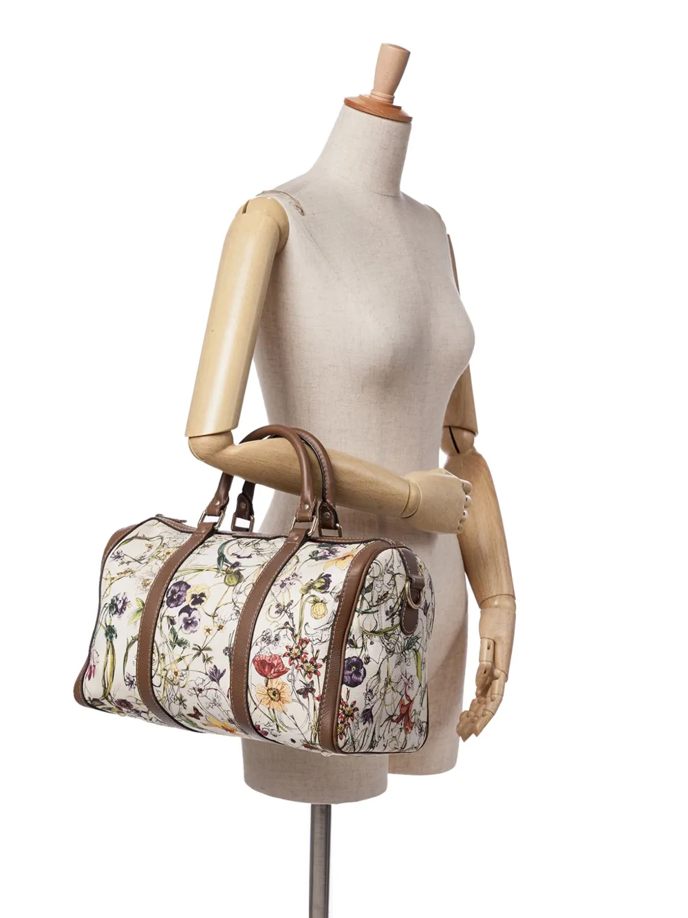 Gucci Pre-Owned 2016-2024 Flora Canvas Joy Boston Bag satchel | Pre-Owned | Image 2