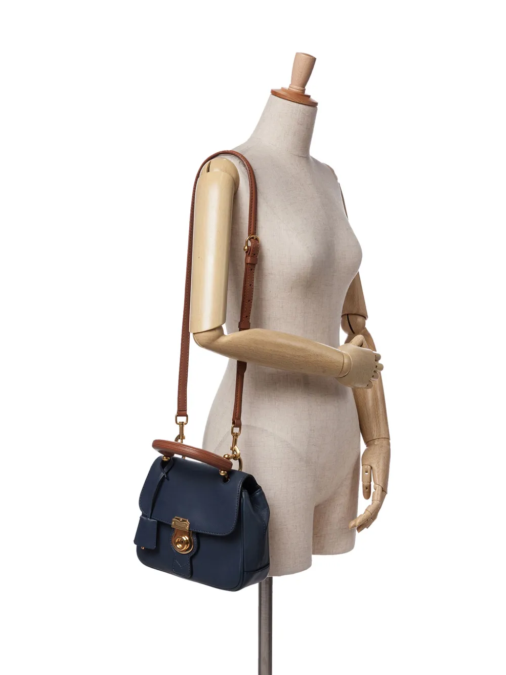 Burberry Pre-Owned 2011-2024 Small Trench Calfskin DK88 Top Handle Bag satchel | Pre-Owned | Image 2