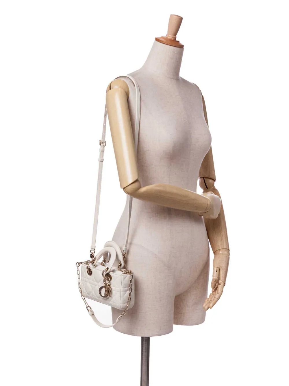 Christian Dior Pre-Owned 2022 Micro Lambskin Cannage Lady D Joy satchel | Pre-Owned | Image 2
