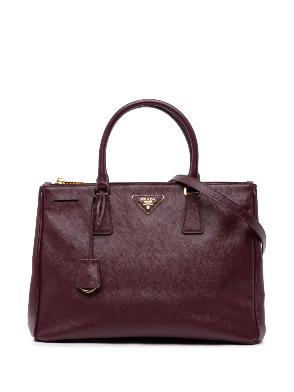 Prada Pre-Owned 2000-2024 Medium Saffiano Lux Galleria Double Zip Prada Pre-Owned 2000-2024 Medium Saffiano Lux Galleria Double Zip