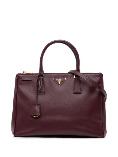 Prada Pre-Owned 2000-2024 Medium Saffiano Lux Galleria Double Zip satchel