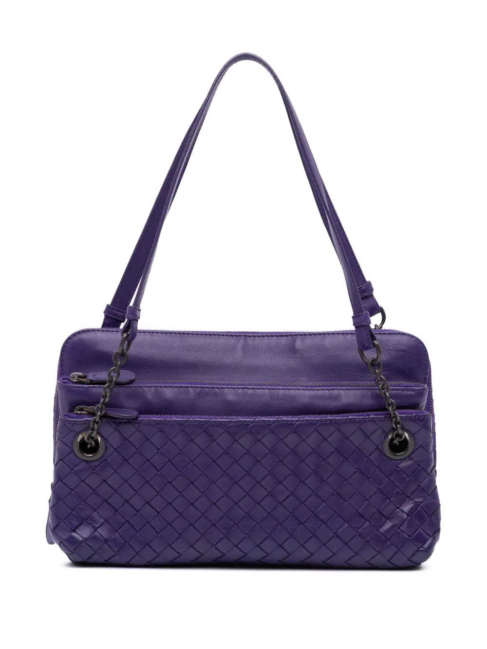 Bottega Veneta Pre-Owned 2012-2024 Nappa Intrecciato Triple Zip Bottega Veneta Pre-Owned 2012-2024 Nappa Intrecciato Triple Zip