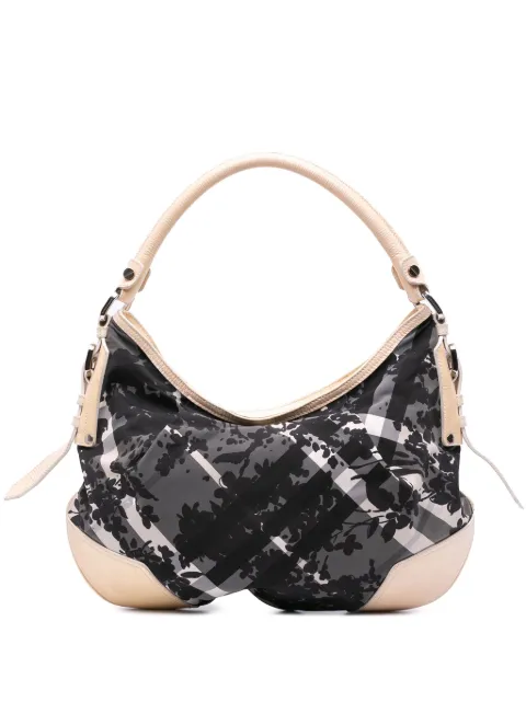 Burberry Pre-Owned 2000-2017 Floral Beat Check Nylon Foley hobo bag