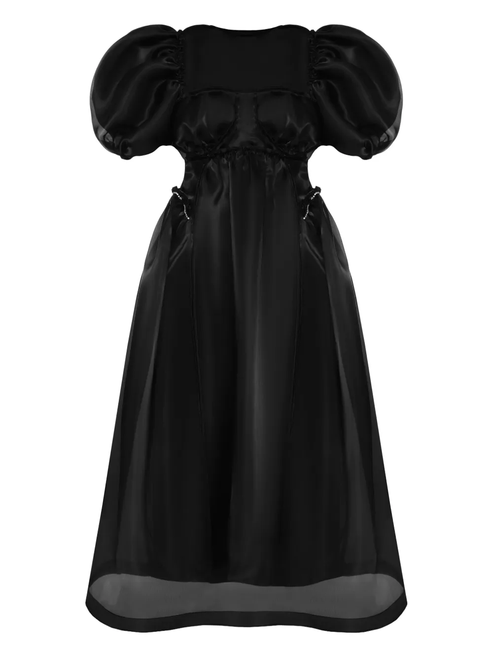 ANOUKI organza maxi dress | Black | Image 1