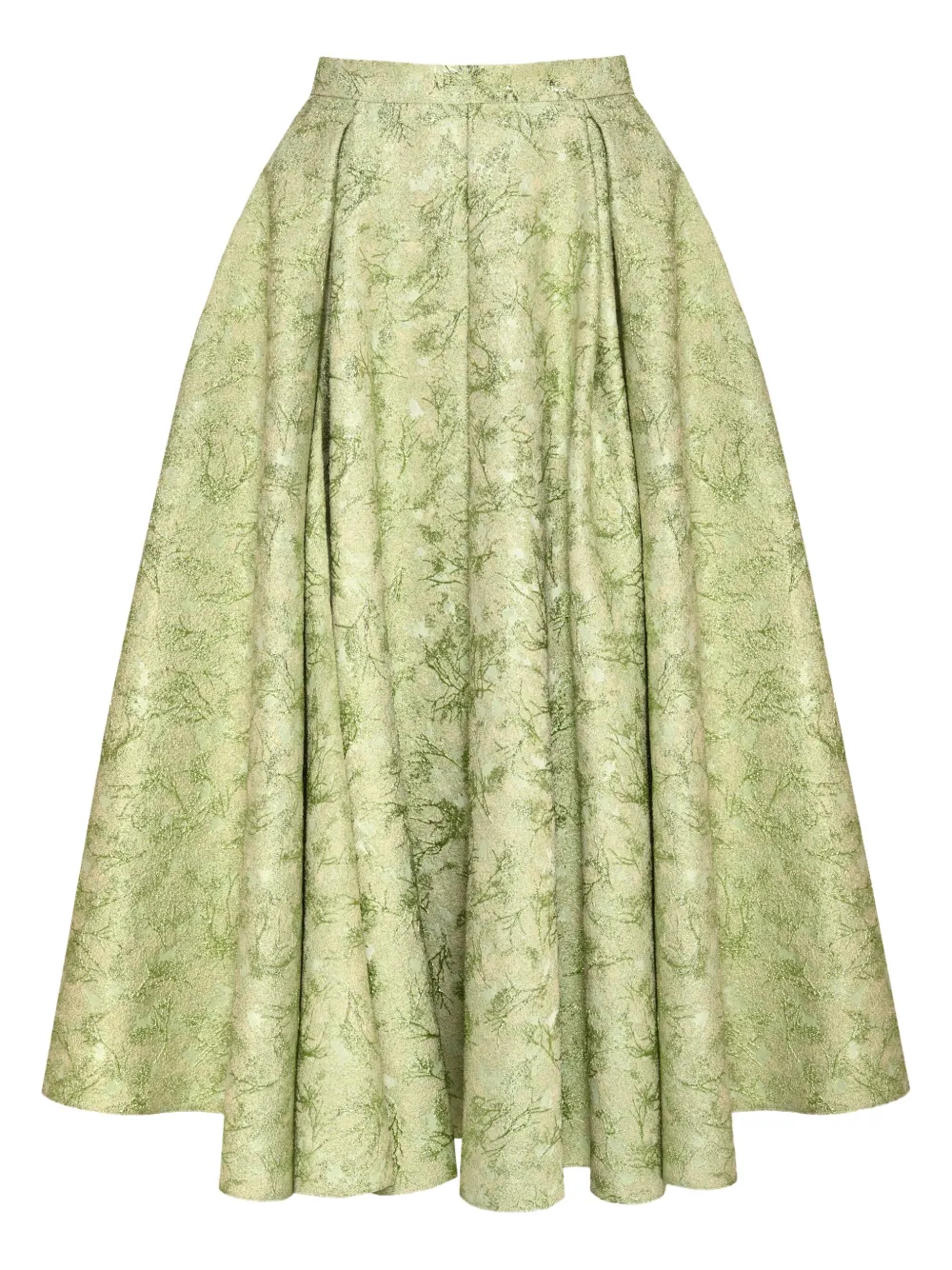 ANOUKI falda larga con pliegues | verde | Image 1