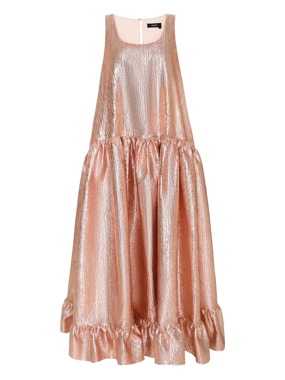 ANOUKI metallic flared dress | Pink | Image 1