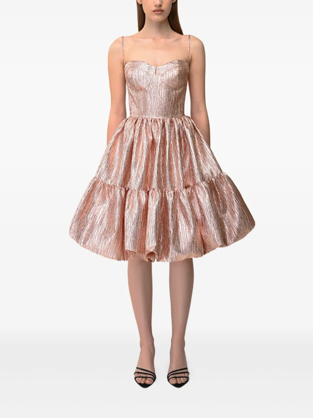 ANOUKI metallic gathered minidress | Cocktail & Party Dresses | Image 2