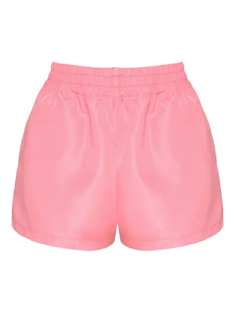 ANOUKI elasticated-waist taffeta shorts