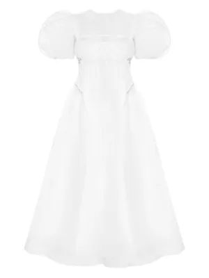 Cecilie Bahnsen Tilde パフスリーブ ドレス | ホワイト | FARFETCH JP