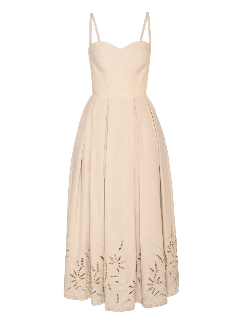 ANOUKI vestido midi estilo corset | neutro | Image 1