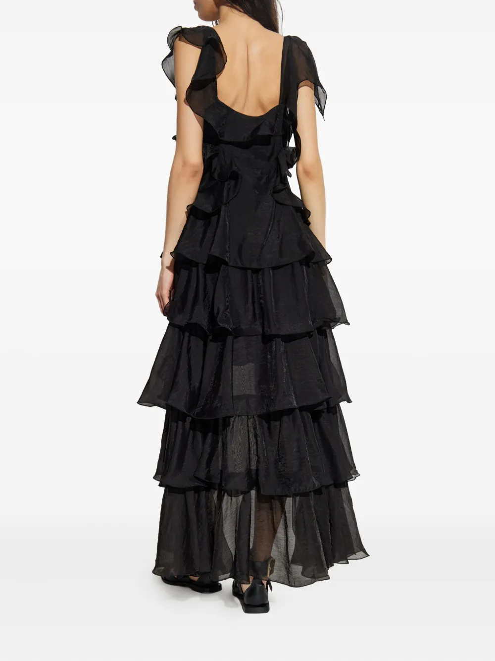 AllSaints Jurk met ruches Zwart