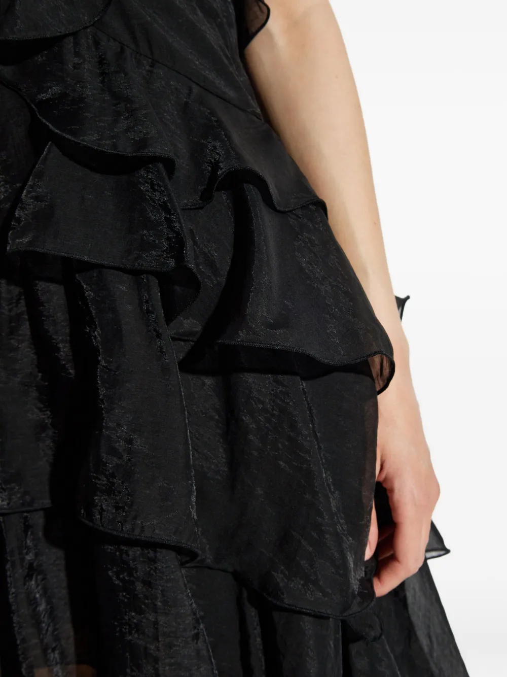 AllSaints Jurk met ruches Zwart