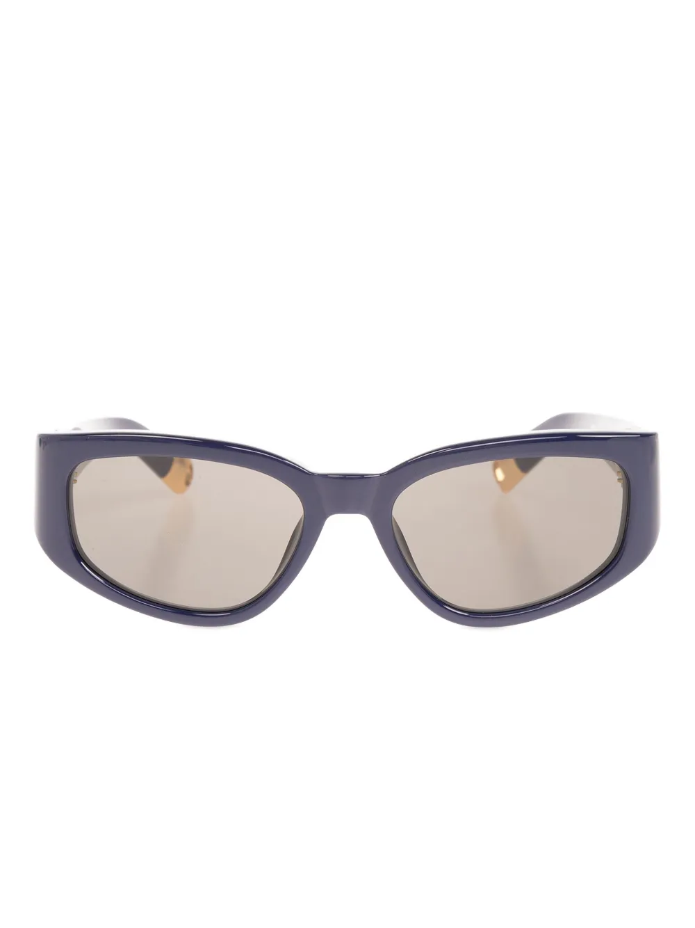 Jacquemus Zonnebril met logoprint Blauw
