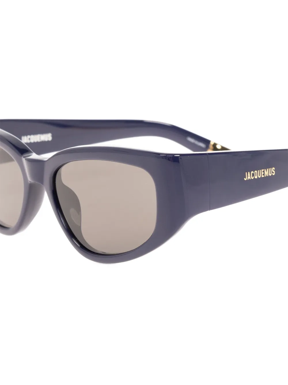 Jacquemus Zonnebril met logoprint Blauw