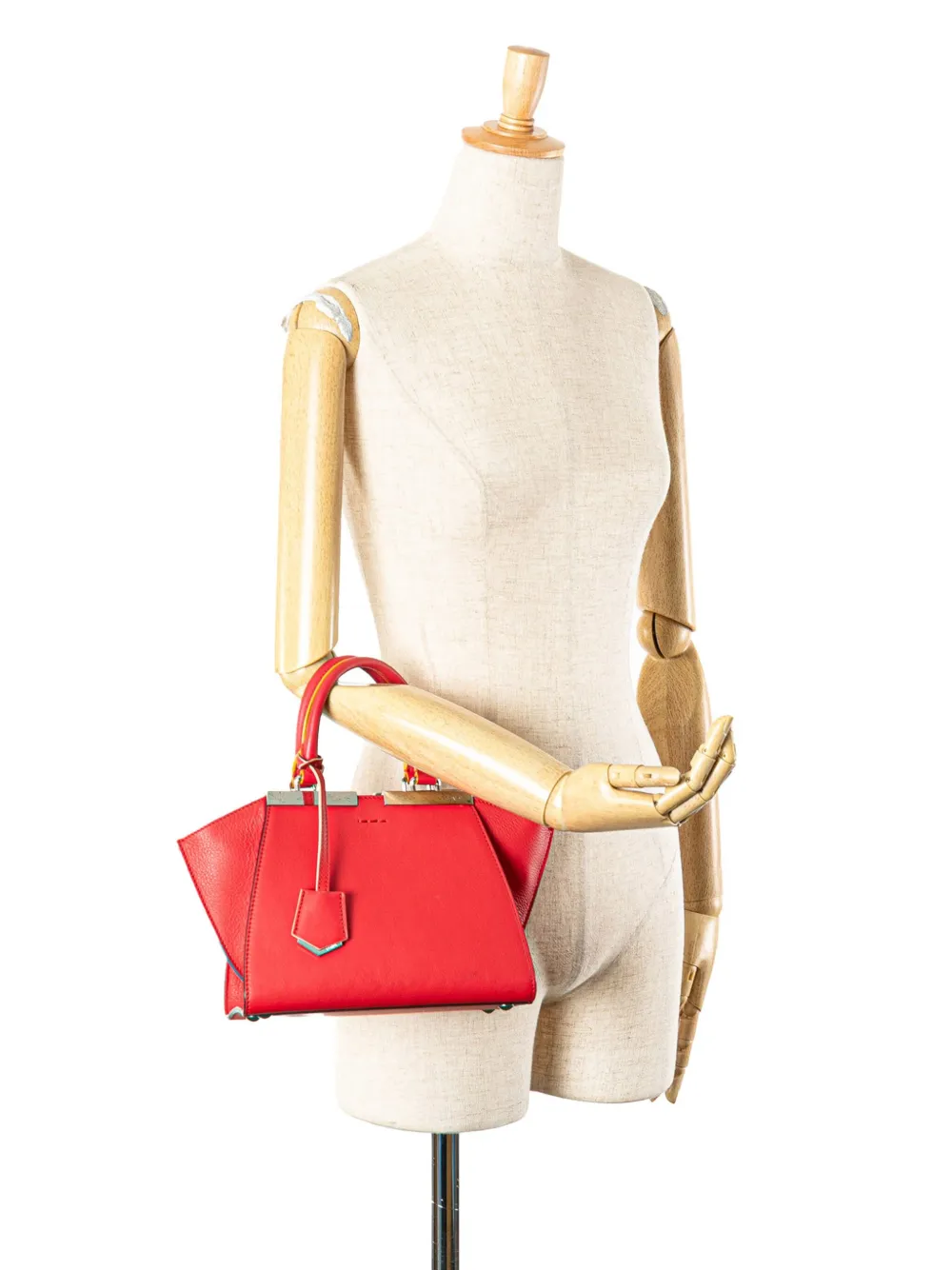 Fendi Pre-Owned شنطة '3 جور' جلد صغيرة بحمالة كتف 2010-2024 | كلاسيكيات | Image 2