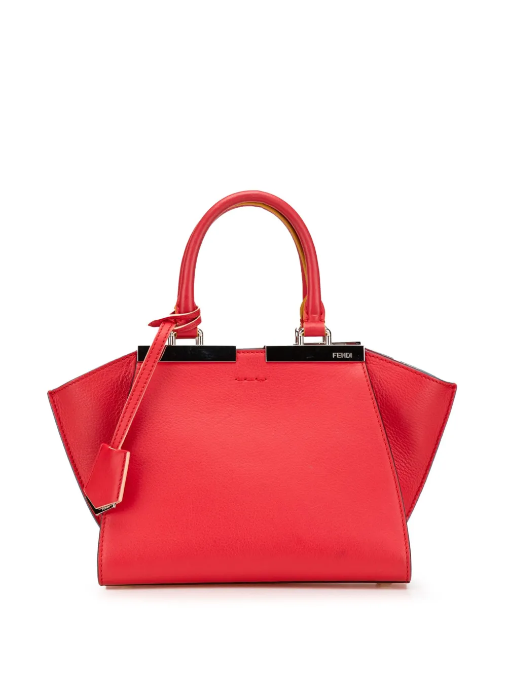 Fendi Pre-Owned شنطة '3 جور' جلد صغيرة بحمالة كتف 2010-2024 | أحمر | Image 1