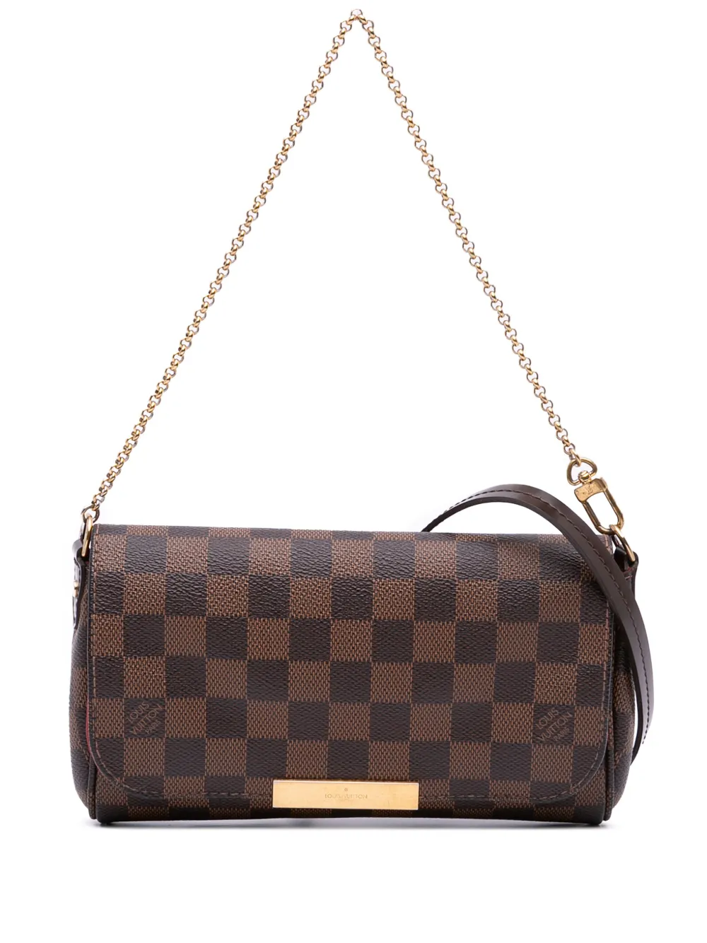 Louis Vuitton Pre-Owned 2015 Damier Ebene Favorite PM satchel - ブラウン Louis Vuitton Pre-Owned 2015 Damier Ebene Favorite PM satchel - ブラウン