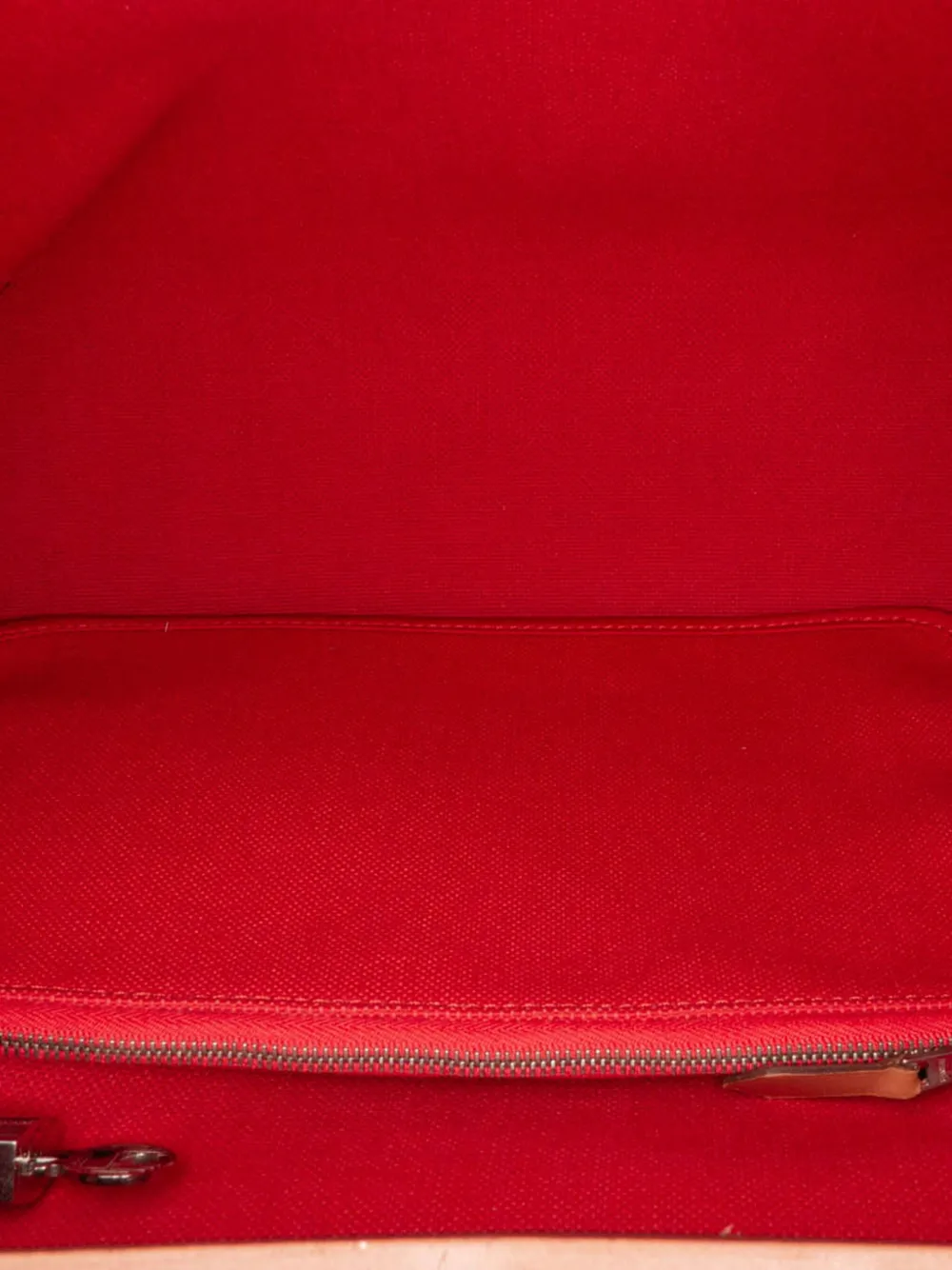 Pre-owned Hermes 2016 Toile Herbag Zip 31 Satchel In Orange