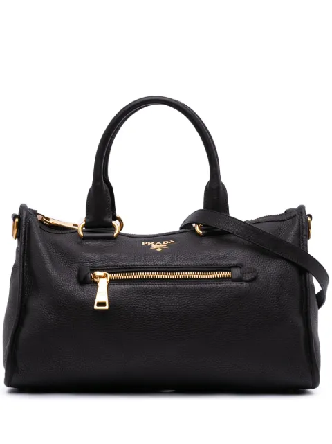 Prada Pre-Owned 2000-2013 Vitello Daino Zip Top satchel