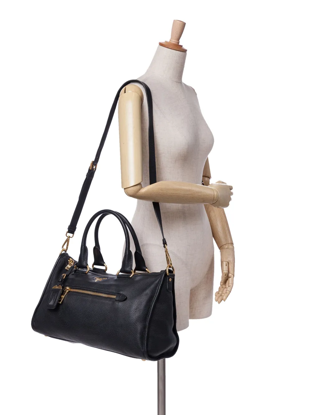 Prada Pre-Owned 2000-2013 Vitello Daino Zip Top satchel | Pre-Owned | Image 2
