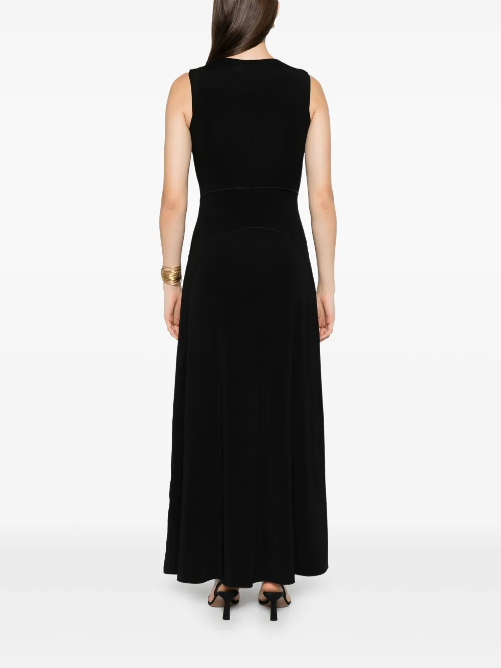 Sportmax Attore jersey jurk Zwart