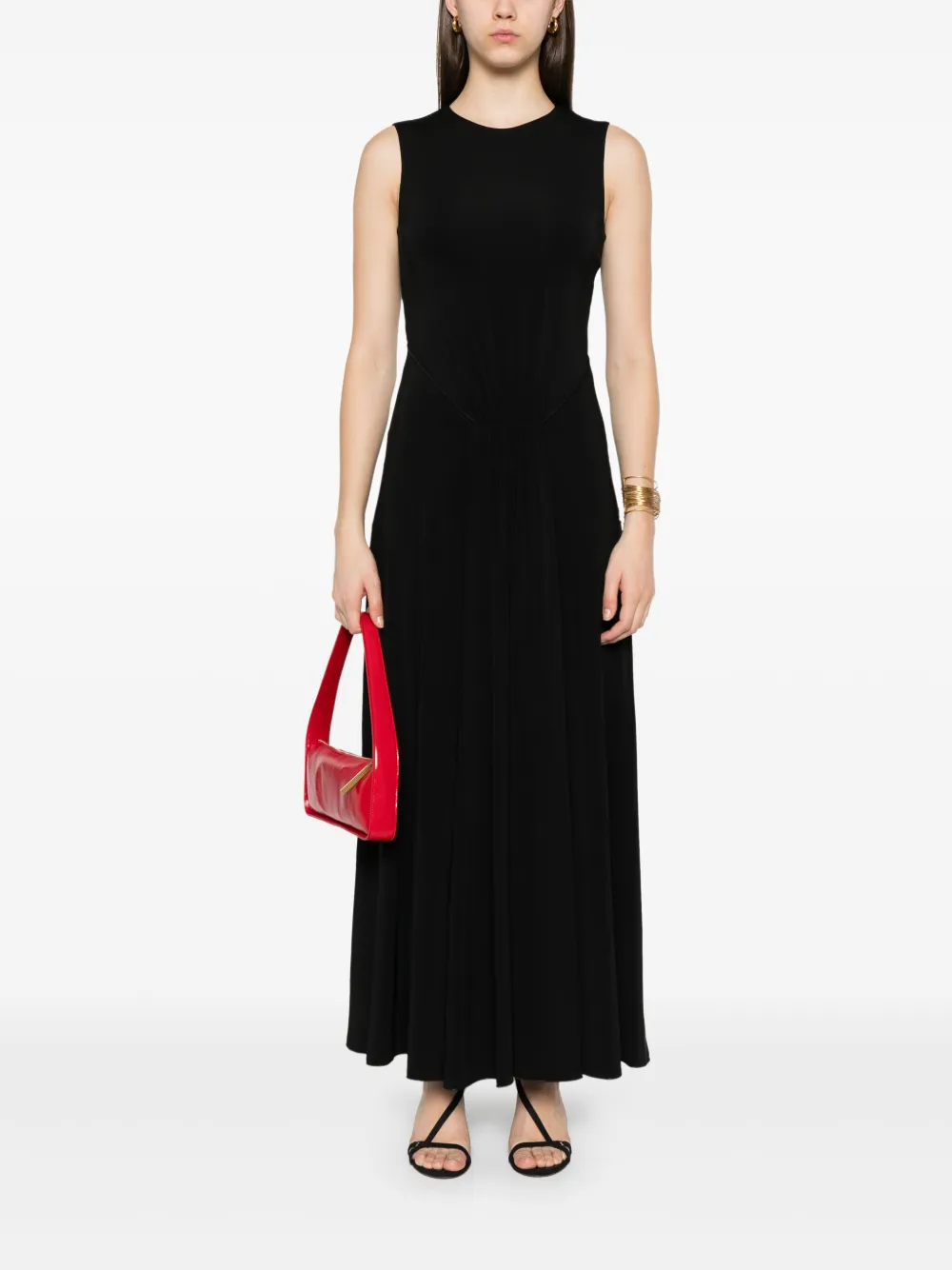Sportmax Attore jersey jurk - Zwart