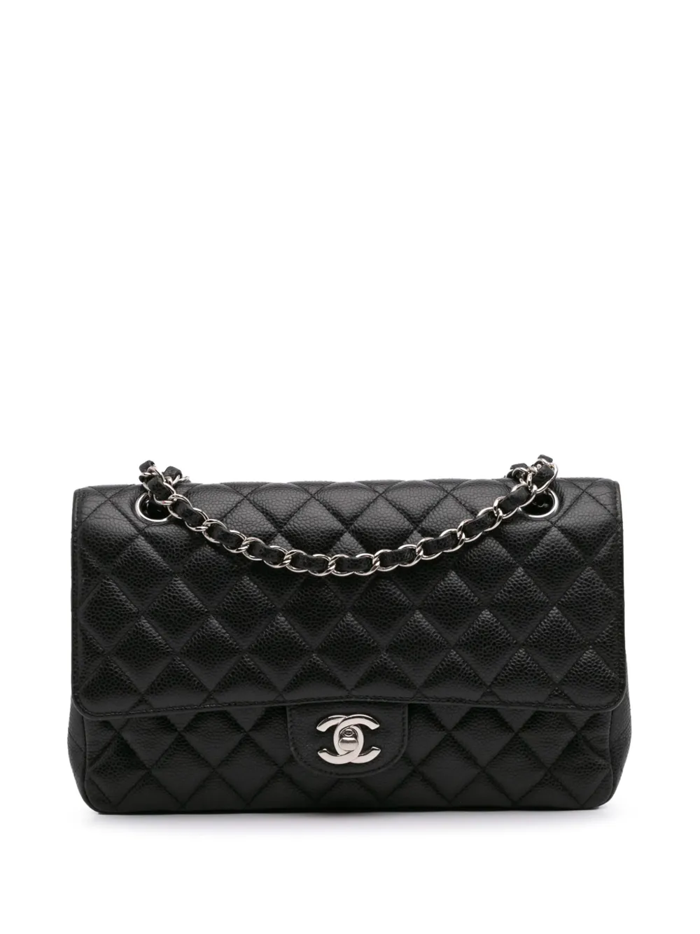 CHANEL Pre-Owned 2018 Medium Classic Caviar Double Flap shoulder bag - CHANEL Pre-Owned 2018 Medium Classic Caviar Double Flap shoulder bag -
