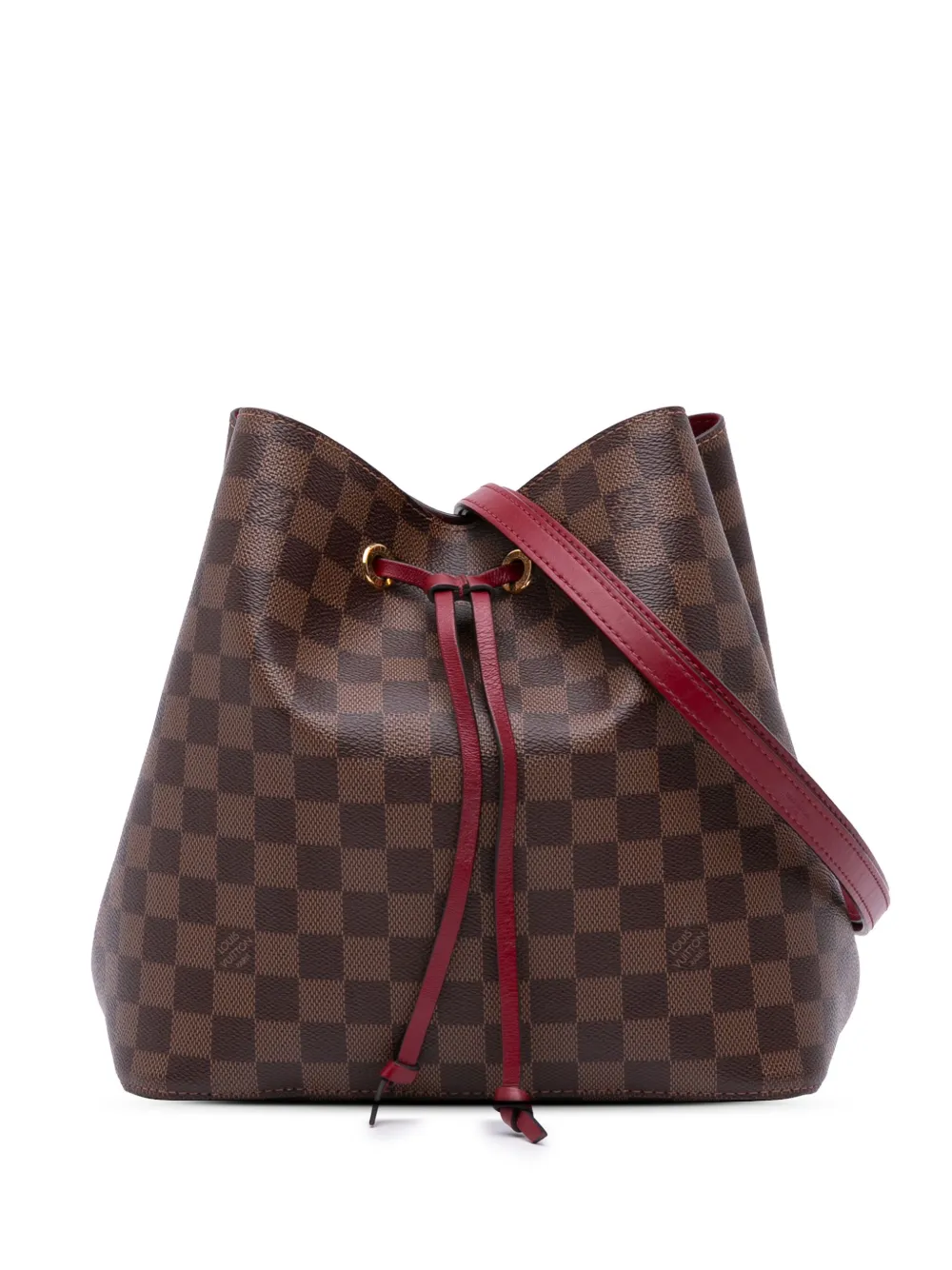 Louis Vuitton Pre-Owned 2010 Damier Ebene Neonoe bucket bag - ブラウン Louis Vuitton Pre-Owned 2010 Damier Ebene Neonoe bucket bag - ブラウン
