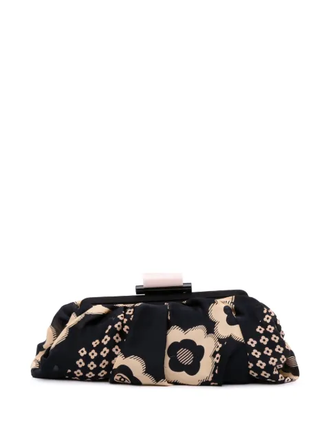 CHANEL Pre-Owned 2004-2005 CC Silk Camellia Frame clutch bag