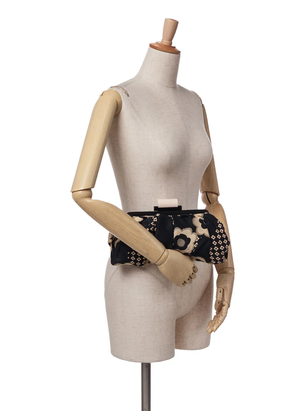 CHANEL Pre-Owned 2004-2005 CC Silk Camellia Frame clutch bag | Pre-Owned | Image 2
