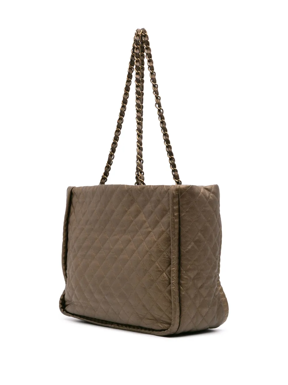 Pre-owned Chanel 2011 Cc Quilted Calfskin Istanbul Tote Bag