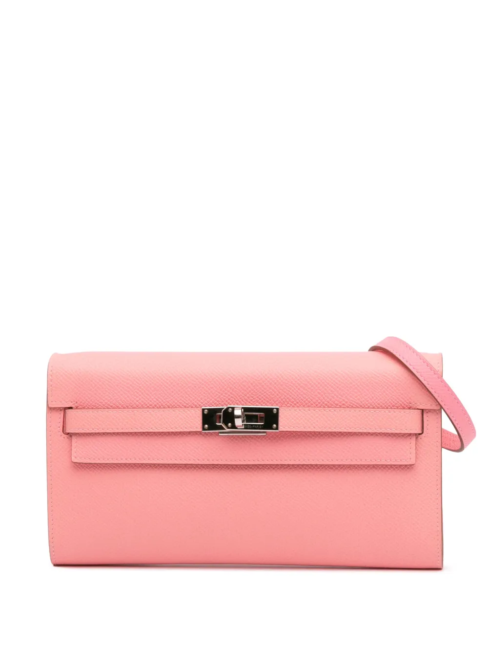 Pre-owned Hermes 2020 Epsom Kelly To Go Wallet Crossbody Bag