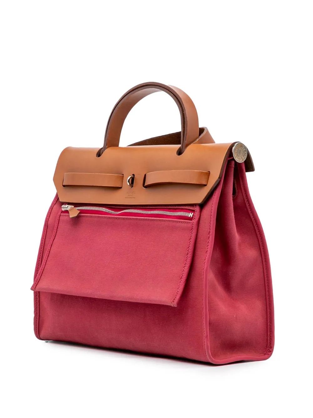 Pre-owned Hermes 2015 Toile Herbag Zip 31 Satchel