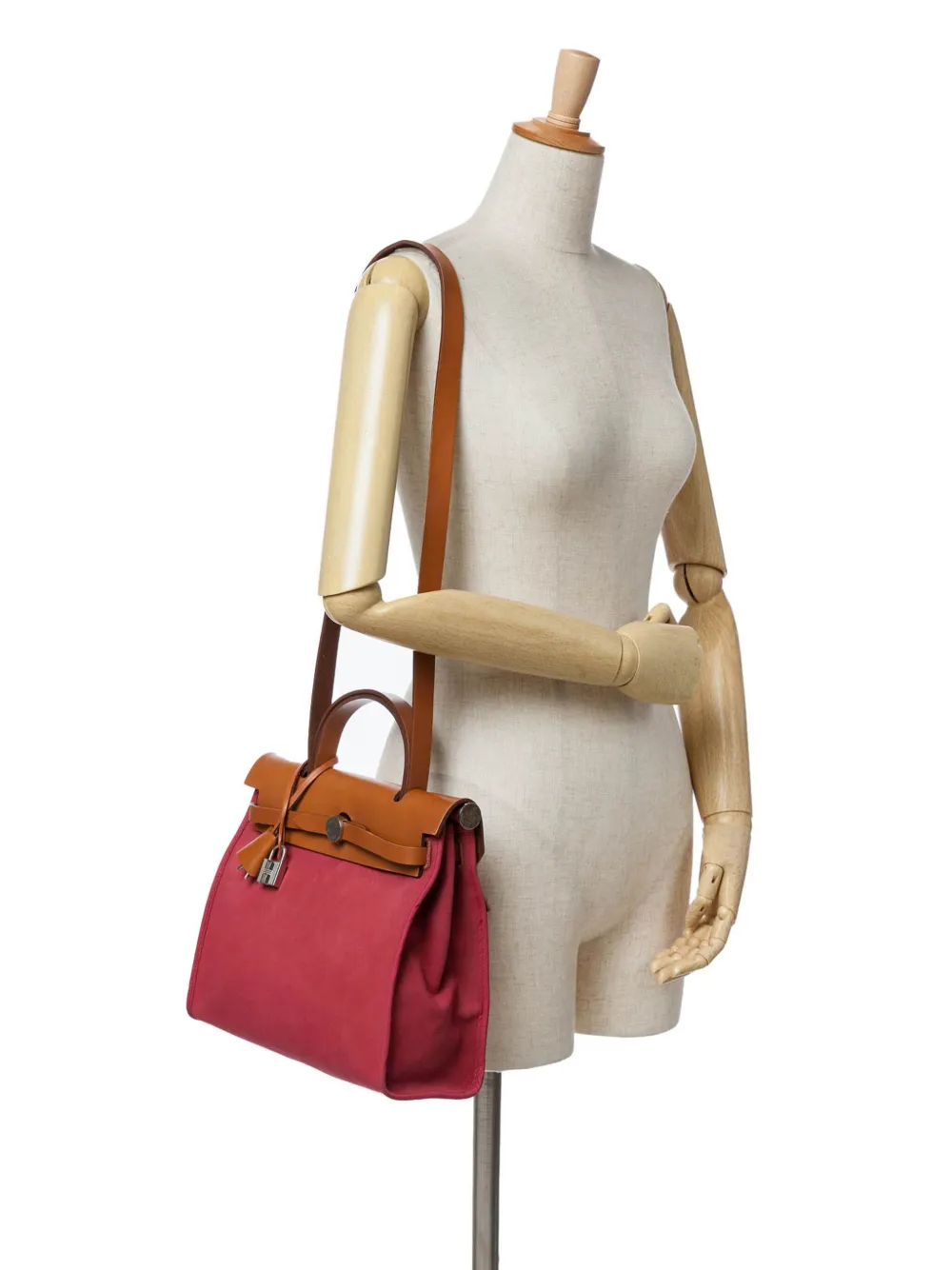 Pre-owned Hermes 2015 Toile Herbag Zip 31 Satchel