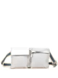 Gucci Pre-Owned 2000-2015 GG Canvas Web Double Pocket belt bag - Silver