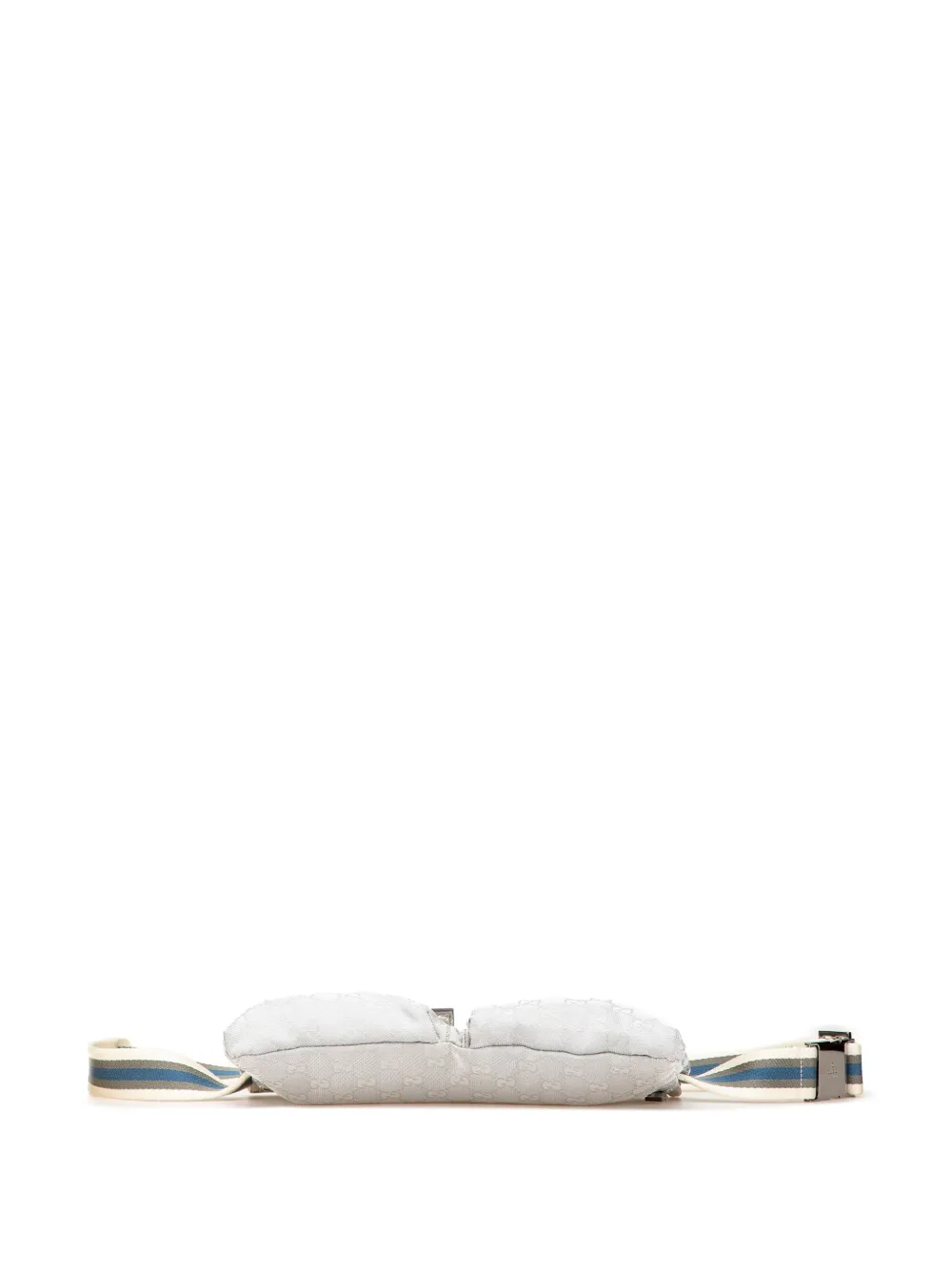 Pre-owned Gucci 2000-2015 Gg Canvas Web Double Pocket Belt Bag