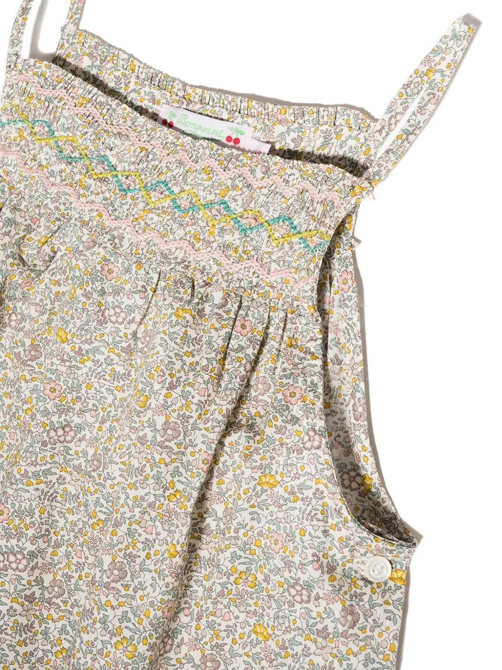 Bonpoint Katoenen jumpsuit Beige
