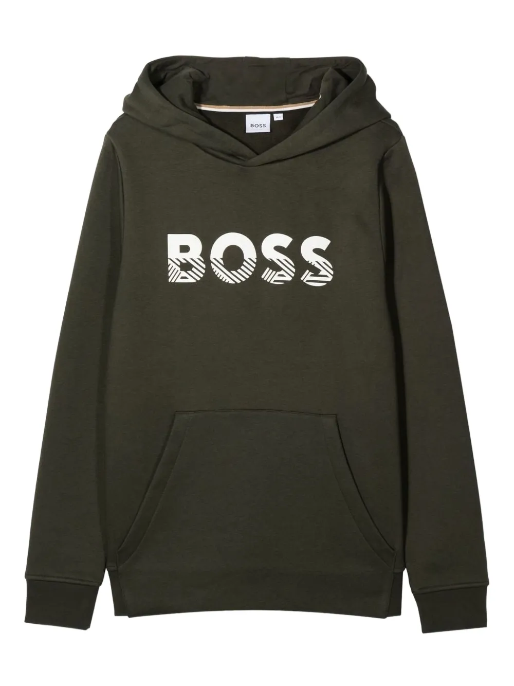 BOSS Kidswear Hoodie met logoprint Groen