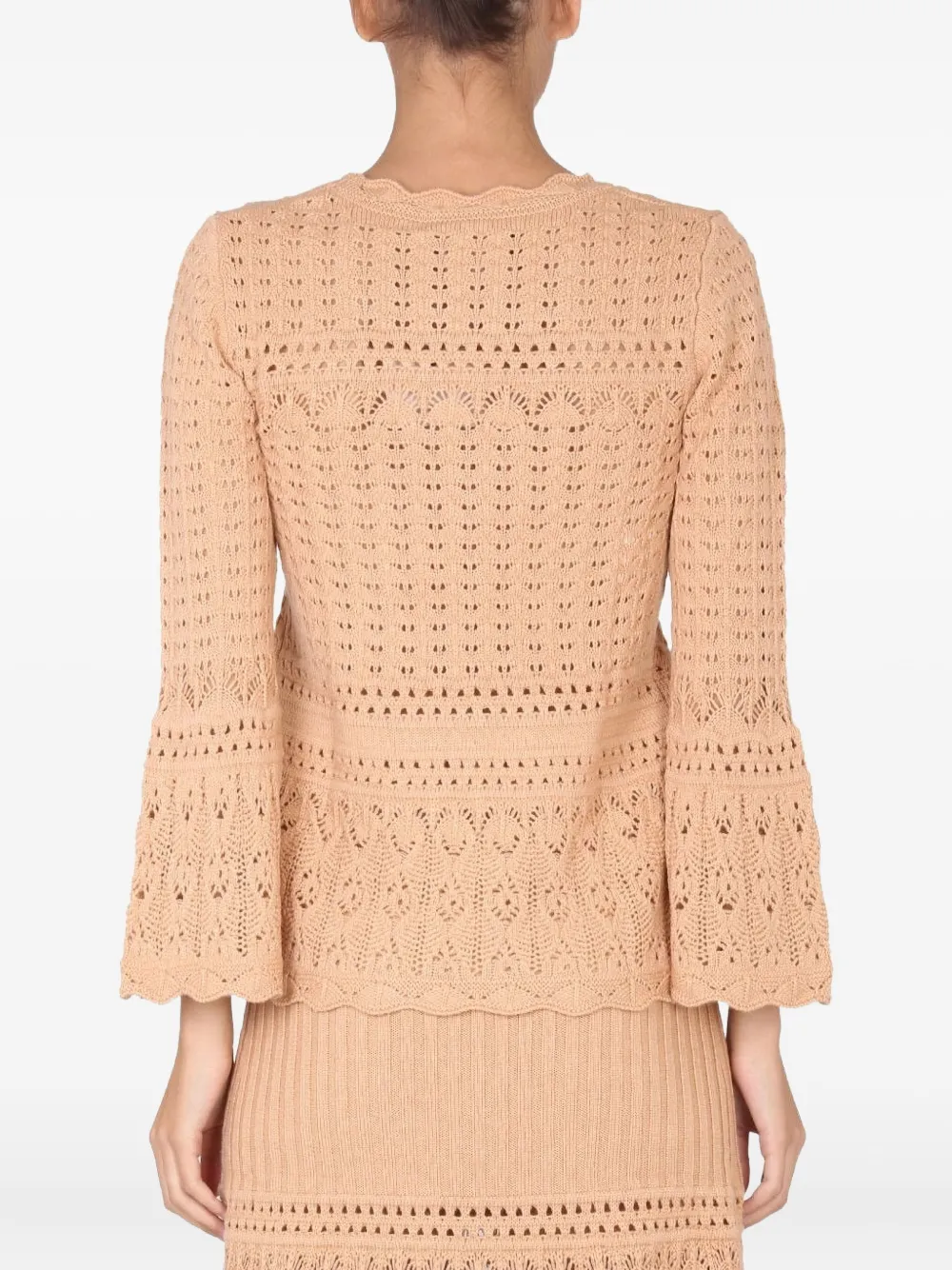 Boutique Moschino Gehaakte sweater Beige