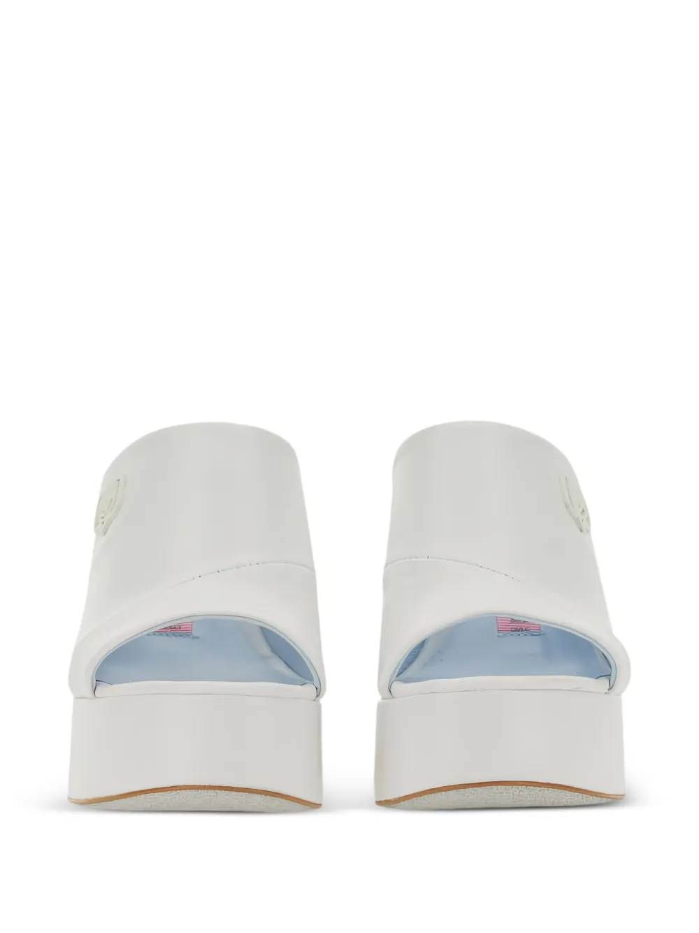 Chiara Ferragni 85mm platform eyelike-embellished pumps Wit