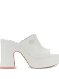 Chiara Ferragni 85mm platform eyelike-embellished pumps - White