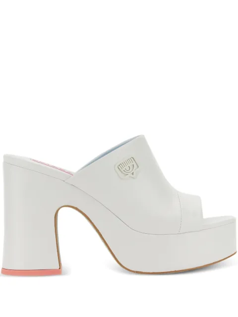 Chiara Ferragni 85mm platform eyelike-embellished pumps